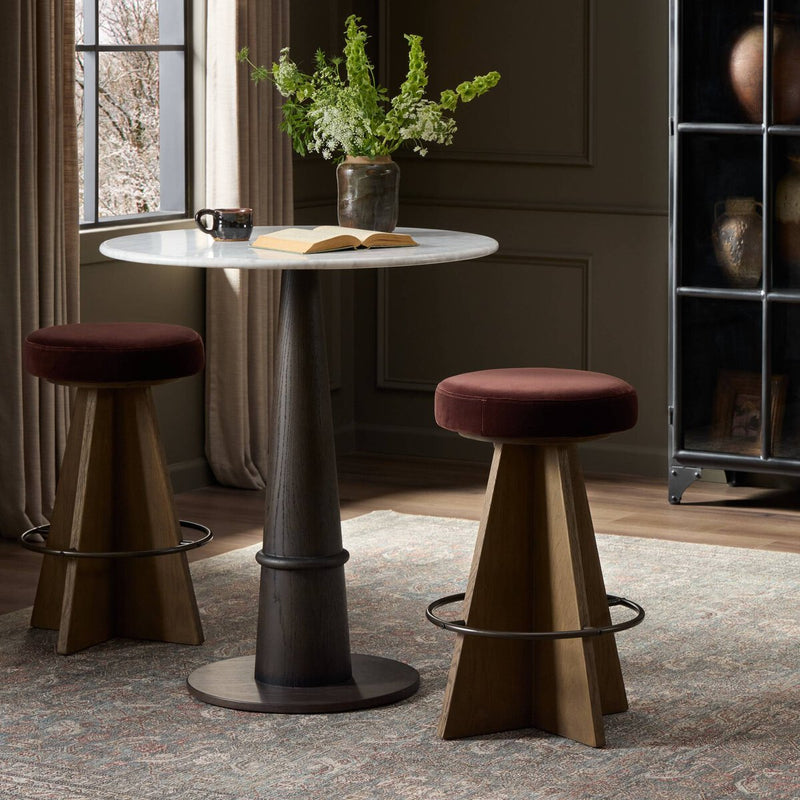 Damon Swivel Bar + Counter Stool - Surrey Plum