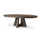 Zelda Round Extension Dining Table - Fawn Oak Veneer