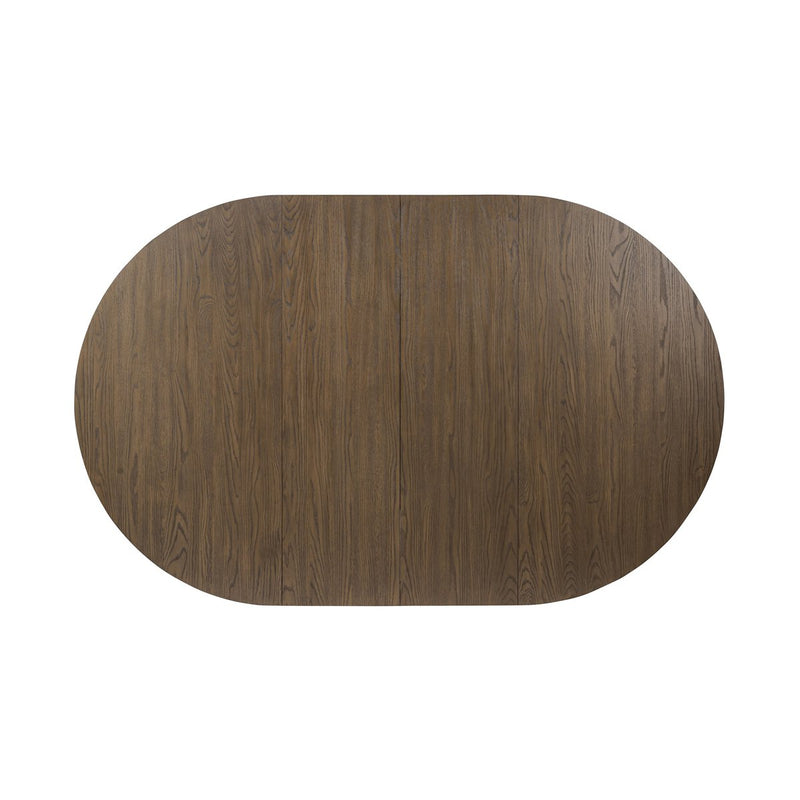 Zelda Round Extension Dining Table - Fawn Oak Veneer