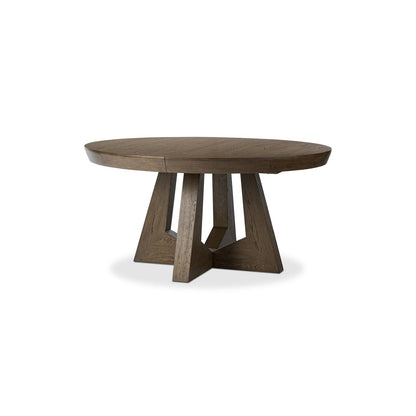 Zelda Round Extension Dining Table - Fawn Oak Veneer