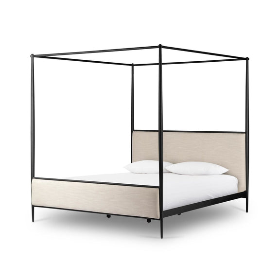 Xander Canopy Bed - Savoy Parchment