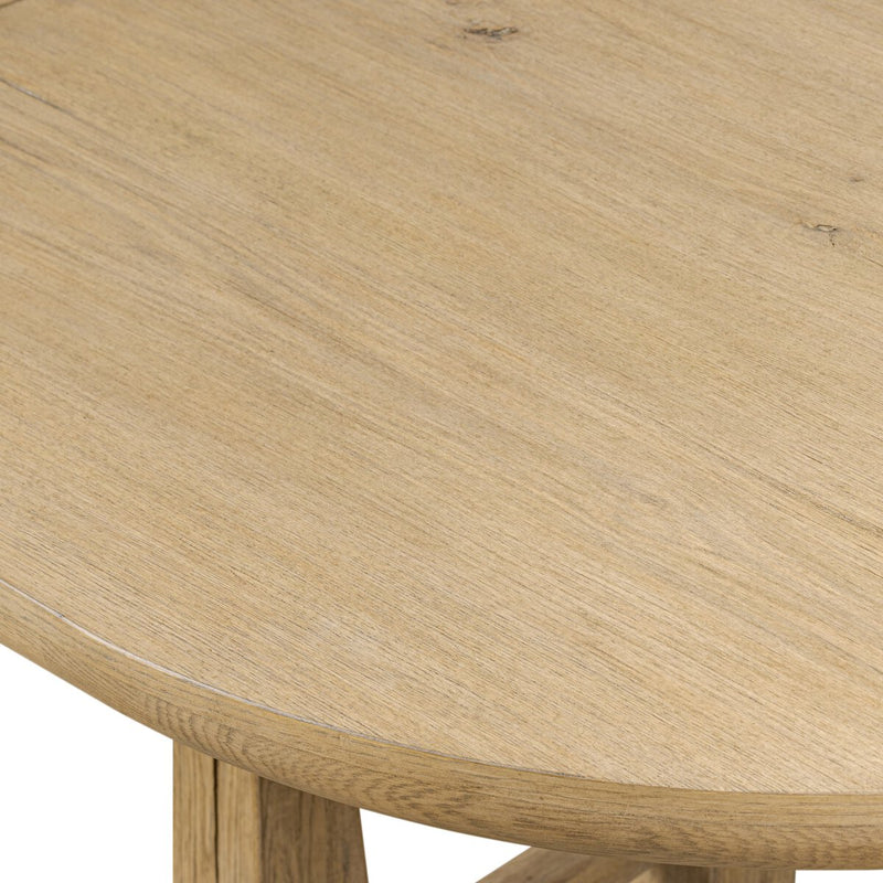 Godric Oval Extension Dining Table - Drifted Oak Veneer
