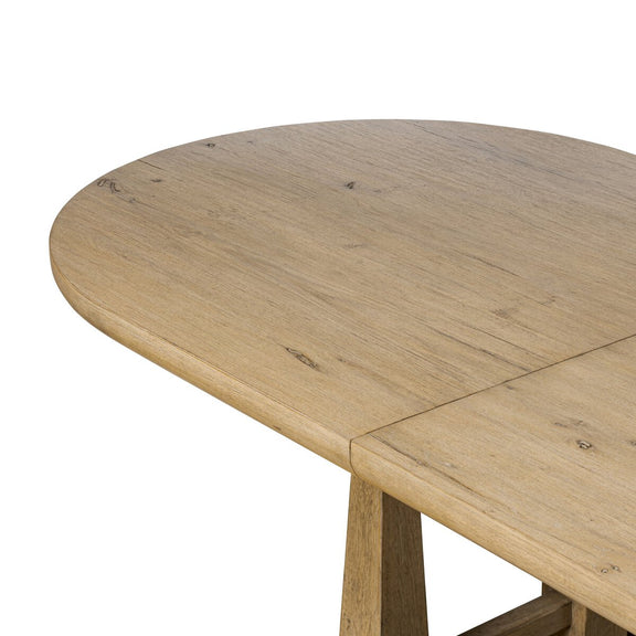 Godric Oval Extension Dining Table - Drifted Oak Veneer