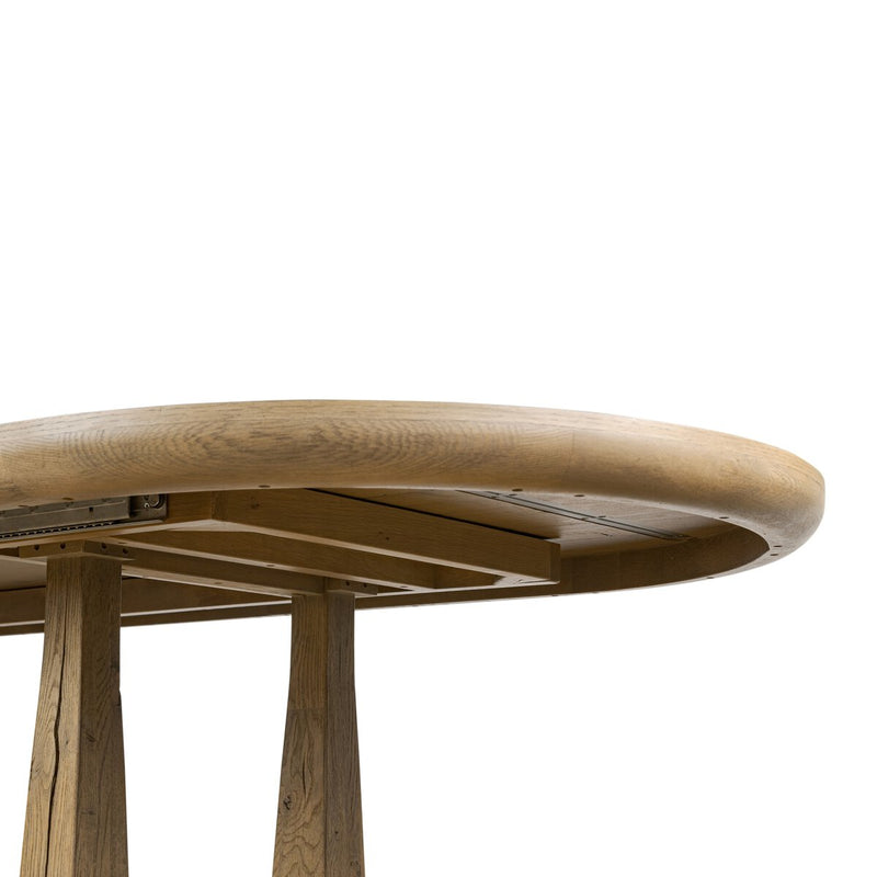 Godric Oval Extension Dining Table - Drifted Oak Veneer