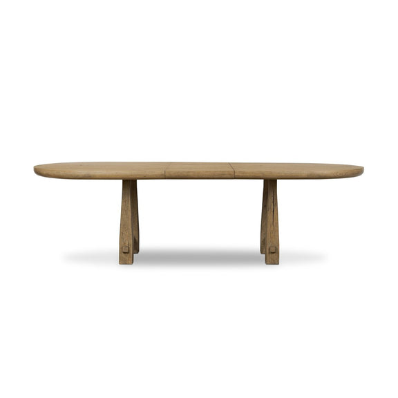 Godric Oval Extension Dining Table - Drifted Oak Veneer