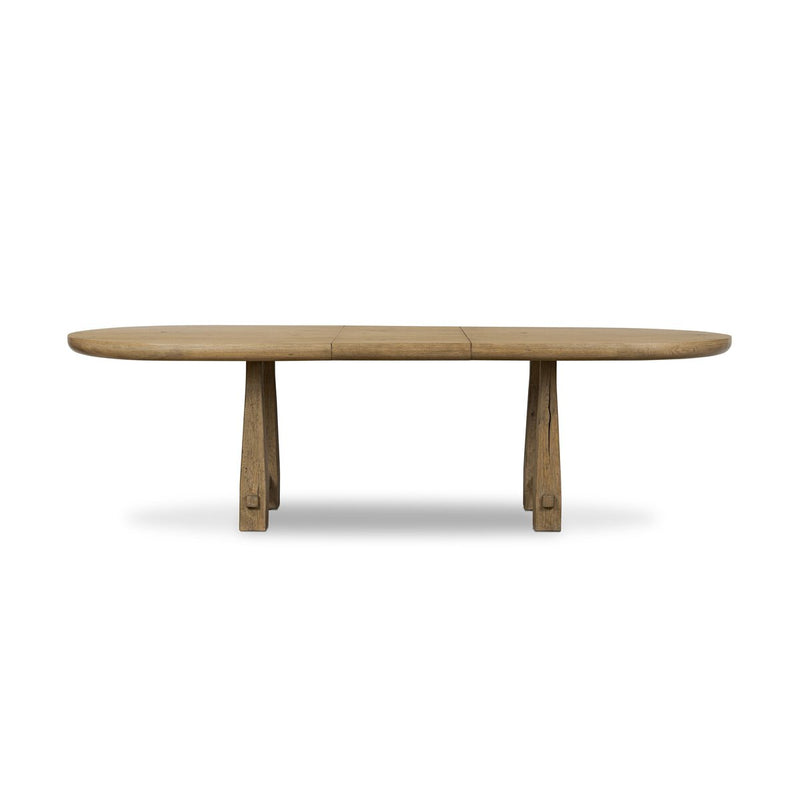 Godric Oval Extension Dining Table - Drifted Oak Veneer