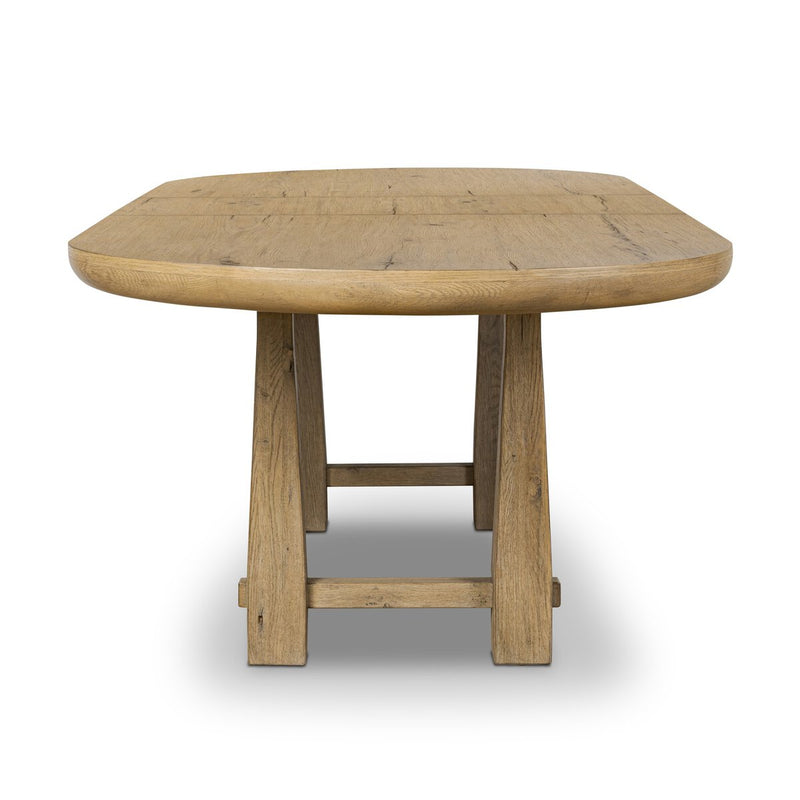 Godric Oval Extension Dining Table - Drifted Oak Veneer