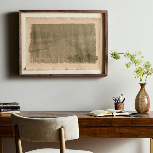 Daughters Of The Water VIII by Aileen Fitzgerald - Rustic Walnut