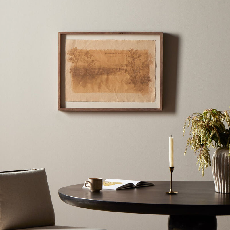 Daughters Of The Water IX by Aileen Fitzgerald - Rustic Walnut