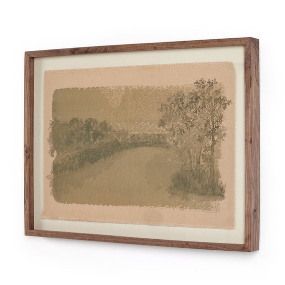Daughters Of The Water VII by Aileen Fitzgerald - Rustic Walnut