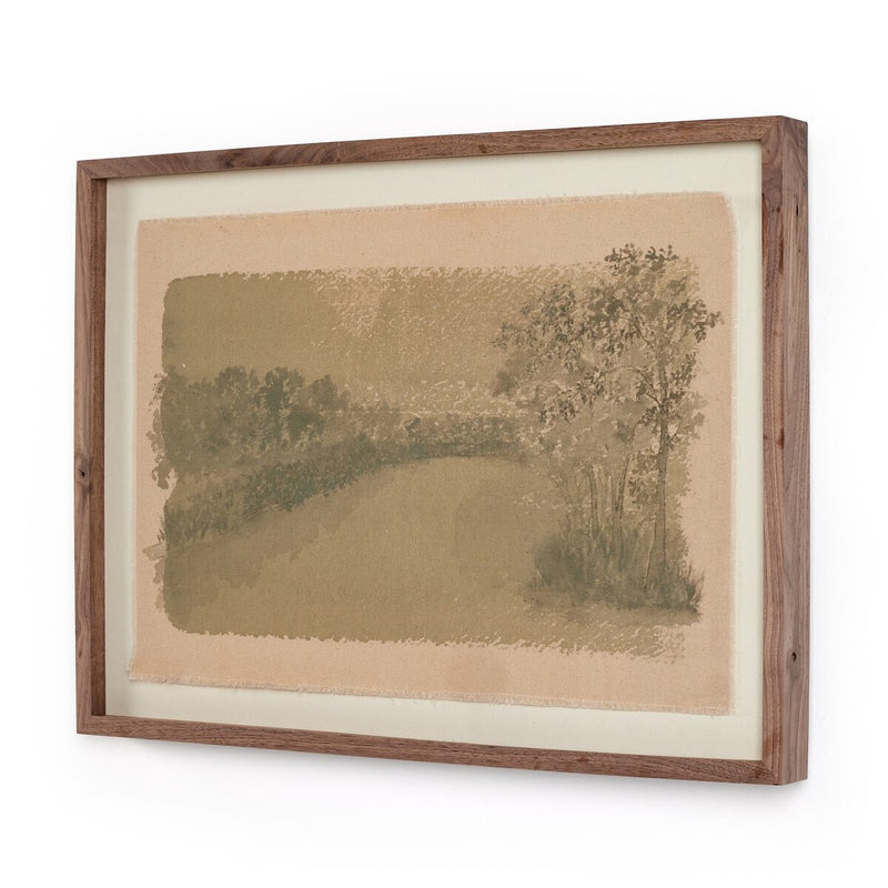 Daughters Of The Water VII by Aileen Fitzgerald - Rustic Walnut