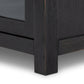 Admont Double Bookcase With Ladder - Worn Black
