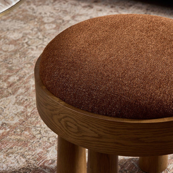 Louise Accent Stool - Crypton Wayfarer Sienna