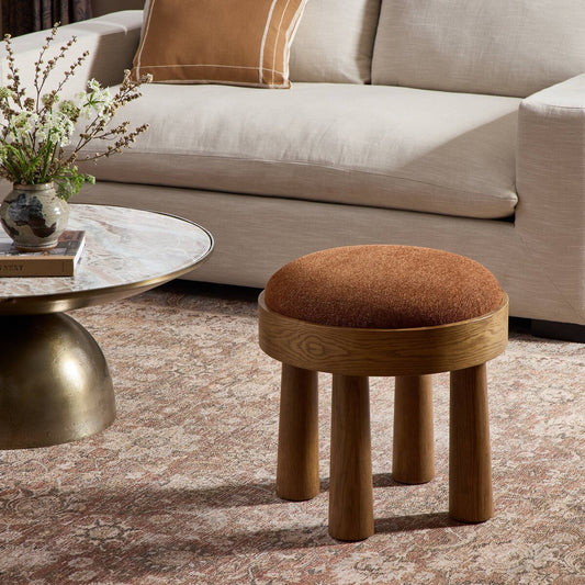 Louise Accent Stool - Crypton Wayfarer Sienna