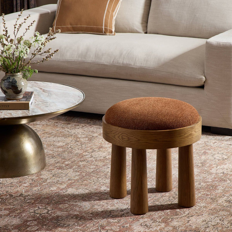 Louise Accent Stool - Crypton Wayfarer Sienna