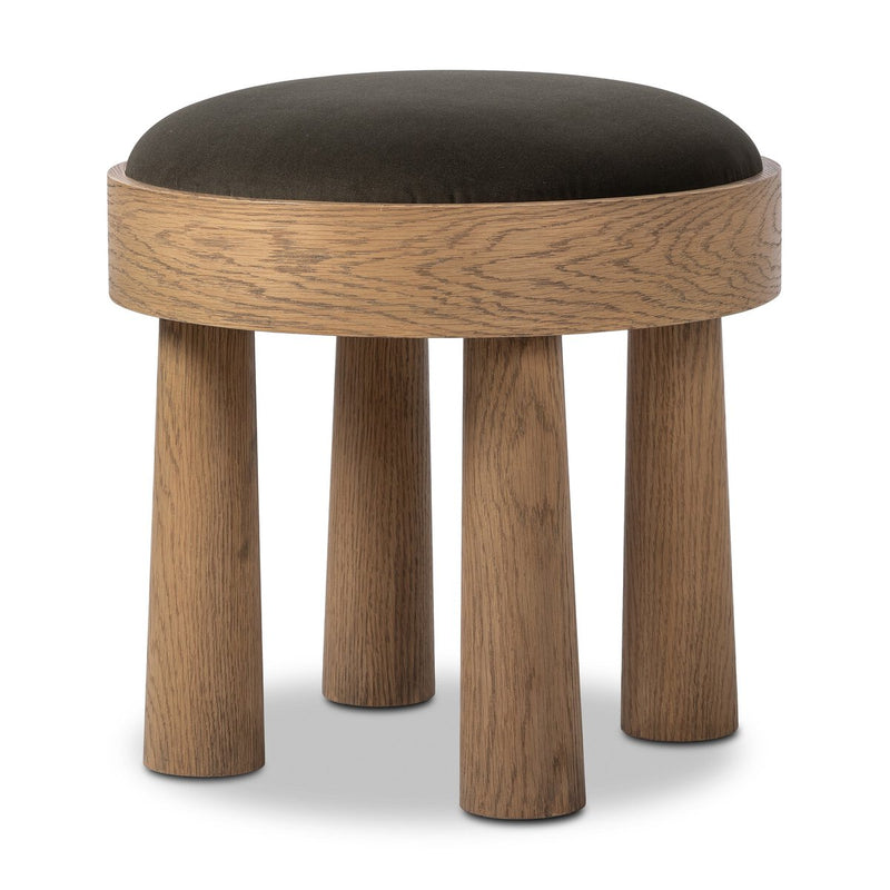 Louise Accent Stool - Modern Velvet Loden