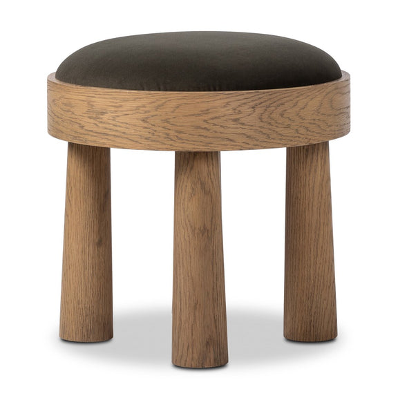 Louise Accent Stool - Modern Velvet Loden