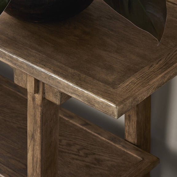 Trinity Console Table - Distressed Light Oak