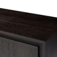 Chalmers Media Console - Smoked Black Resawn Oak