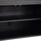 Chalmers Media Console - Smoked Black Resawn Oak