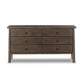 Freddie 6 Drawer Dresser - Brown