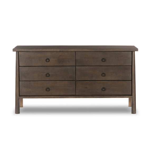 Freddie 6 Drawer Dresser - Brown