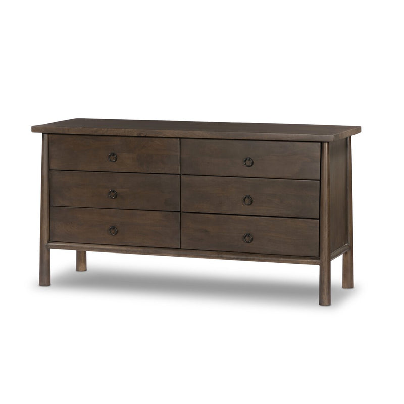 Freddie 6 Drawer Dresser - Brown