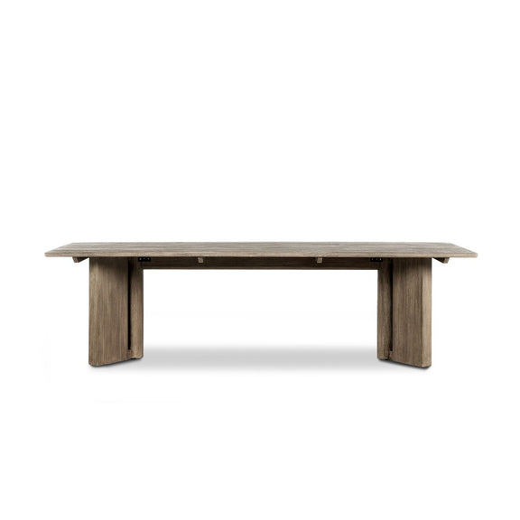 Huxley Outdoor Dining Table 110" - Stained Aged Grey-fsc