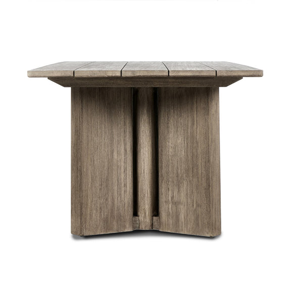 Huxley Outdoor Dining Table 110" - Stained Aged Grey-fsc