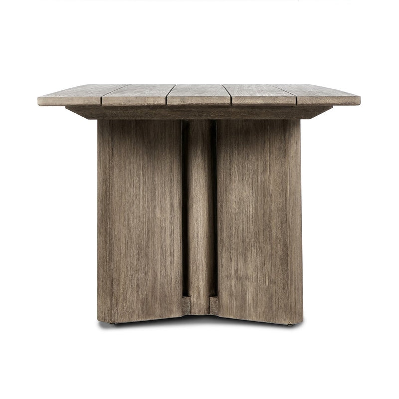 Huxley Outdoor Dining Table 110" - Stained Aged Grey-fsc