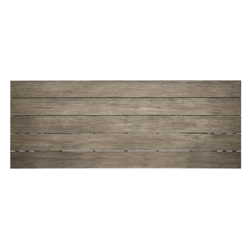 Huxley Outdoor Dining Table 110" - Stained Aged Grey-fsc