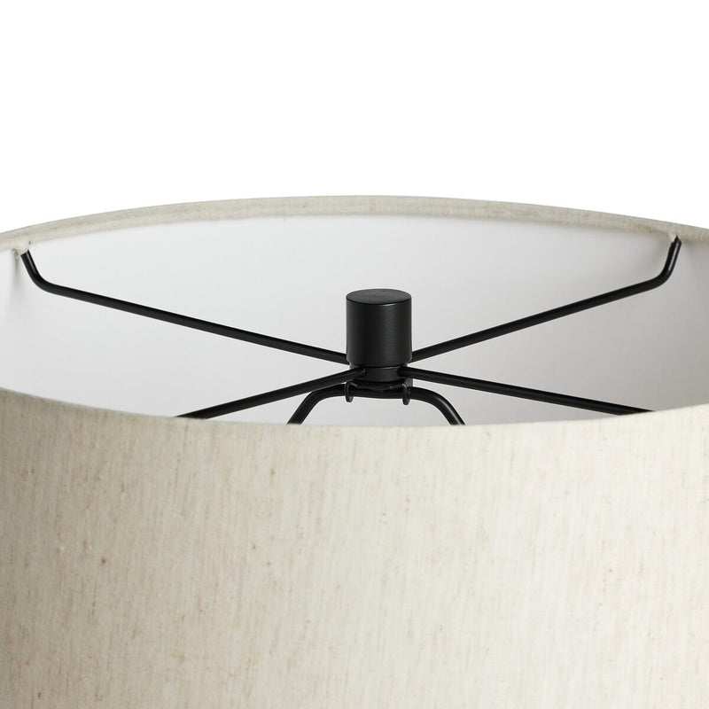 Ziggy Table Lamp - Hammered Black Aluminum