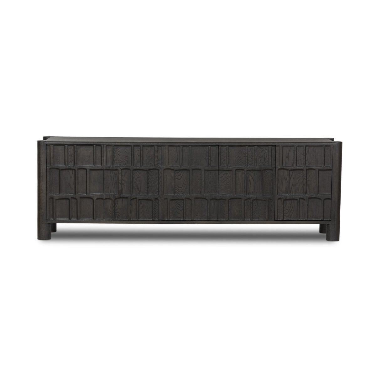 Ezri Media Console - Black Oak