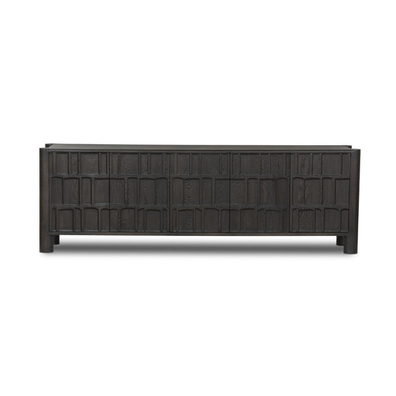 Ezri Media Console - Black Oak