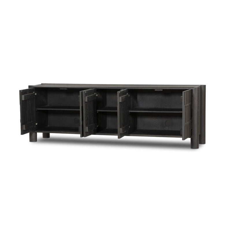 Ezri Media Console - Black Oak