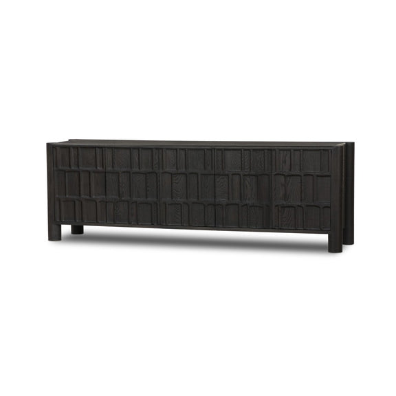 Ezri Media Console - Black Oak