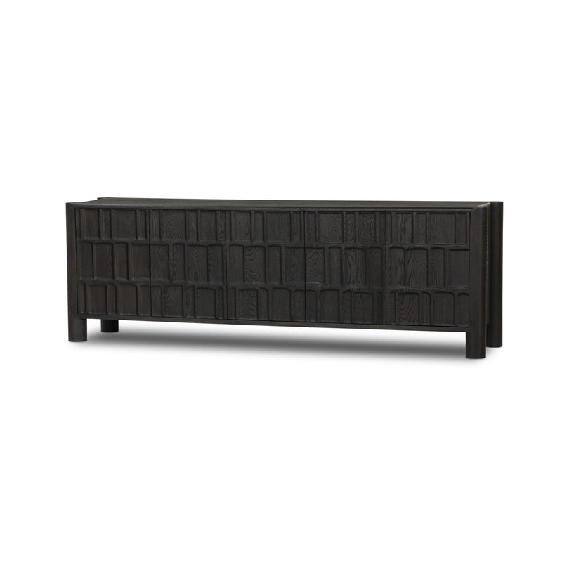Ezri Media Console - Black Oak