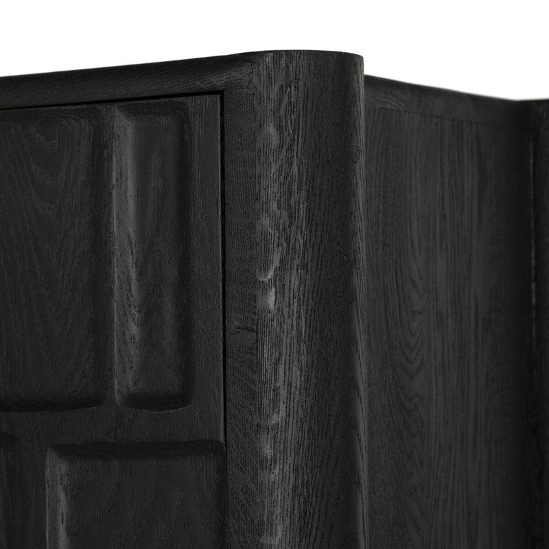 Ezri Cabinet - Black Oak