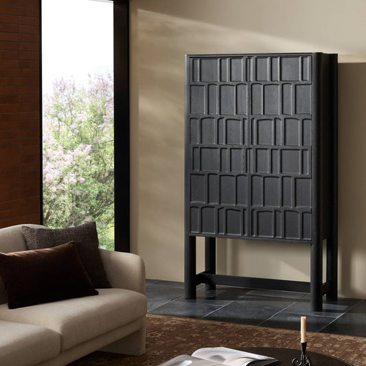 Ezri Cabinet - Black Oak