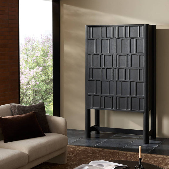 Ezri Cabinet - Black Oak