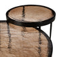 Yoko Nesting Tables - Set Of 2 - Smoked Brown Cast Glass
