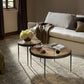Yoko Nesting Tables - Set Of 2 - Smoked Brown Cast Glass