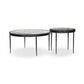 Yoko Nesting Tables - Set Of 2 - Clear Cast Glass