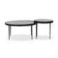 Yoko Nesting Tables - Set Of 2 - Moss Cast Glass