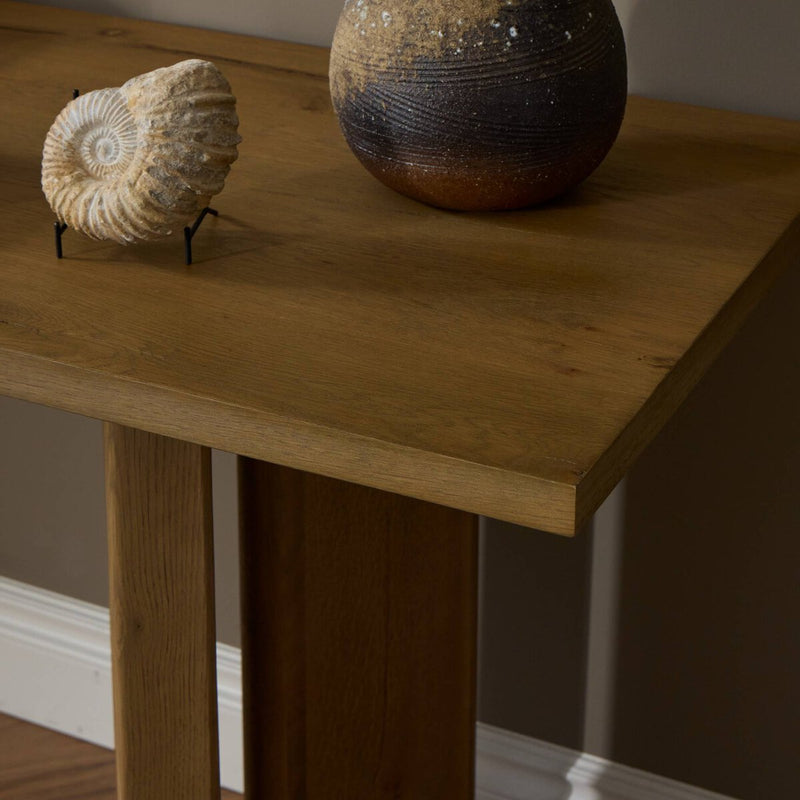 Huxley Console Table - Rubbed Light Oak