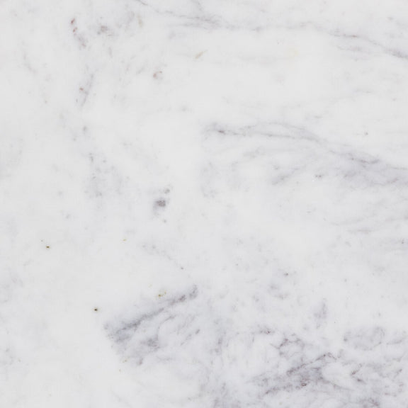 Cyprus End Table - Veined White Marble Solid