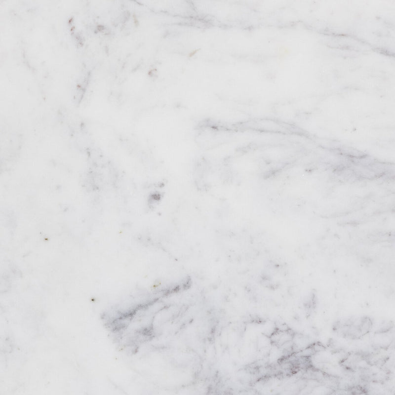 Cyprus End Table - Veined White Marble Solid