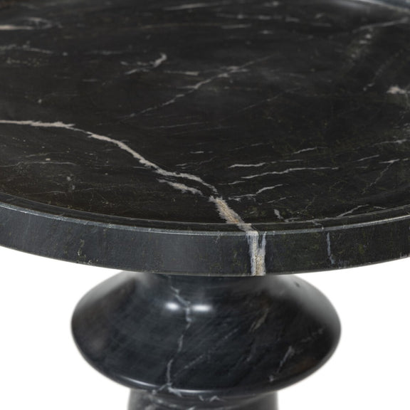 Skylar End Table - Black Marble
