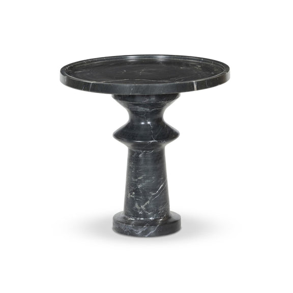 Skylar End Table - Black Marble