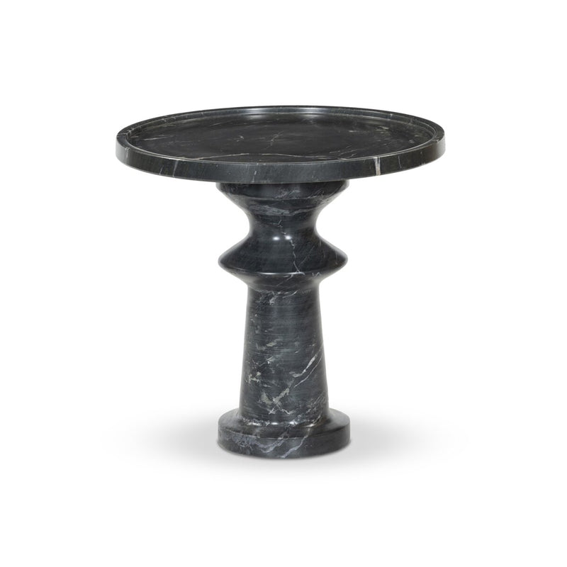 Skylar End Table - Black Marble